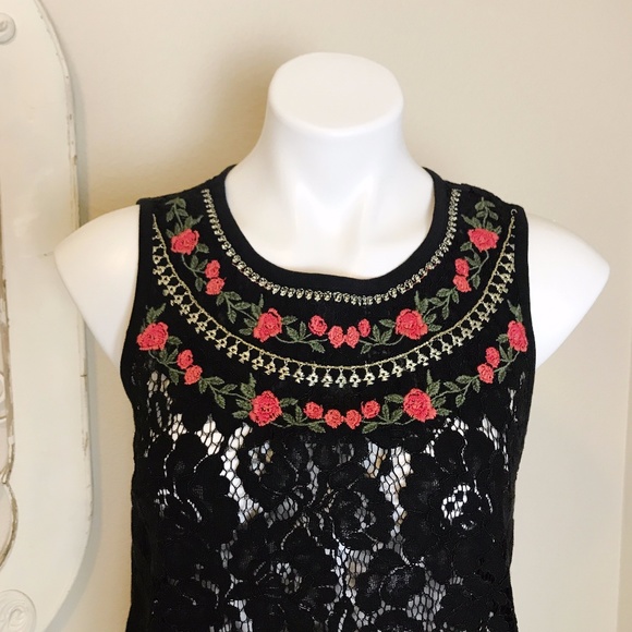 ❌SOLD❌ Anthropologie | Meadow Rue Black Top S - Picture 2 of 8